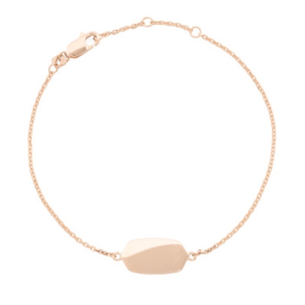 NWT Kendra Scott 18k Rose Gold Sterling Silver Elaina Bracelet